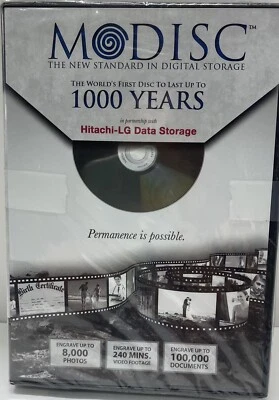 Modisc The Standard In Digital Storage Hitachi-Lg Data Last 1000 Years New  - Image 1 of 2