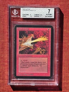 1993 MAGIC THE GATHERING MTG - ALPHA - FIREBREATHING BGS 7 NM Red 🔥 - Picture 1 of 2