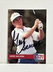 G24 Gene Sauers #15 1992 Pro Set PGA Golf Tour Autographed Signed Auto Card - Picture 1 of 4