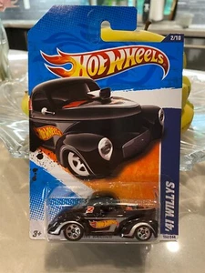 Hot Wheels 2011 HW Racing 2/10 '41 WILLY'S Black Variant w/Chrome 5SP - Picture 1 of 1