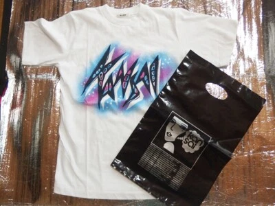 ¡Sin usar! Camiseta vintage años 80 KANSAI YAMAMOTO para dama más bolsa de plástico CONJUNTO logotipo Foto 1 de 4