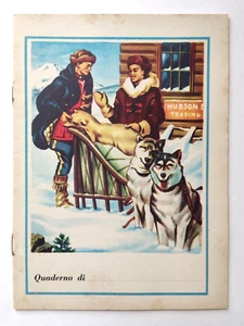 Quaderno Scuola Righe Giubbe Rosse Cani Baia Di Hudson Tabelline Sterziana (L1) - Picture 1 of 2