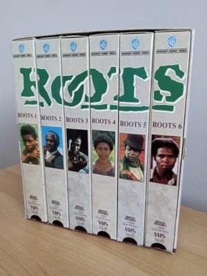 Roots VHS Box Set 6-Tape Collection Warner Home Video 1977 Mini-Series Complete  - Image 1 of 4