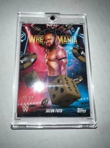 2025 Topps WWE World Wrestlemania 41 esclusivo ORO Jacob Fatu HOT 16/50/50 - Foto 1 di 1