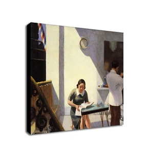 Barber Shop - Wall Art by Edward Hopper - Canvas Picture Framed Wall Art Print - Picture 1 of 6