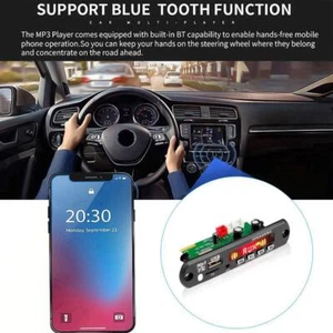 Placa decodificadora inalámbrica Bluetooth 12V MP3 WMA para automóvil Módulo TF Radio, USB R5B6 - Imagen 1 de 12