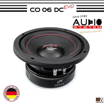 Subwoofer Audio System CO 06 DC EVO 165 mm CO-SERIES 2×4 Ohm Compact Woofer 6,5 - Bild 1 von 4