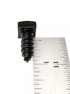(25) Perno de retardo de cabeza cuadrada 3/8 X 1 NEGRO tornillo de óxido rústico 3/8x1” 9/16 CABEZA CUADRADA - Imagen 1 de 3