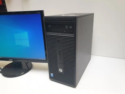 HP 280 G1 MT PC i3-4160 3,60GHz 256GB SSD 8GB Windows 10 Pro Computer DVD-RW - Bild 1 von 4