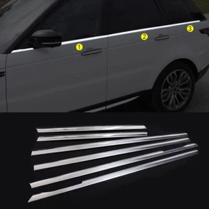6Pcs Aluminium Alloy Side Window Molding Trim For Range Rover Sport 2014-2017 - Picture 1 of 5
