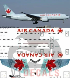 V1 Decals Boeing 777-200 Air Canada for 1/144 Minicraft Model Airplane Kit  - Picture 1 of 8