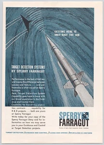 Sperry Farragut Missile Target Detection Systems Bristol TN Print Ad 1963 - Bild 1 von 5
