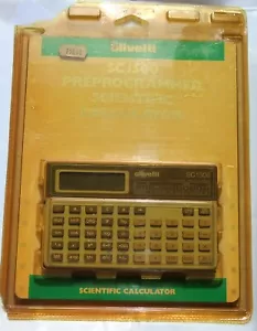 OLIVETTI SC 1500 PROGRAMMED SCIENTIFIC CALCULATOR Yellowed Pack - Picture 1 of 4