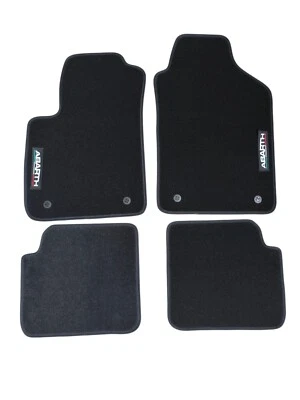 Alfombrillas coche a medida para Fiat 500 Abarth 2013-2020 con logo ABARTH ITALY Foto 1 de 2