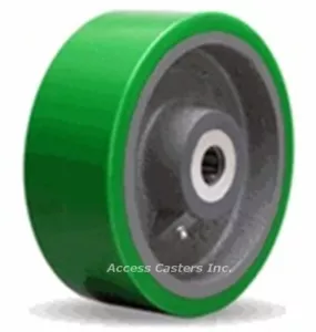 W-830-D-1 8" x 3" Duralast Polyurethane on Cast Iron Wheel, 2500 lbs Capacity - Picture 1 of 1