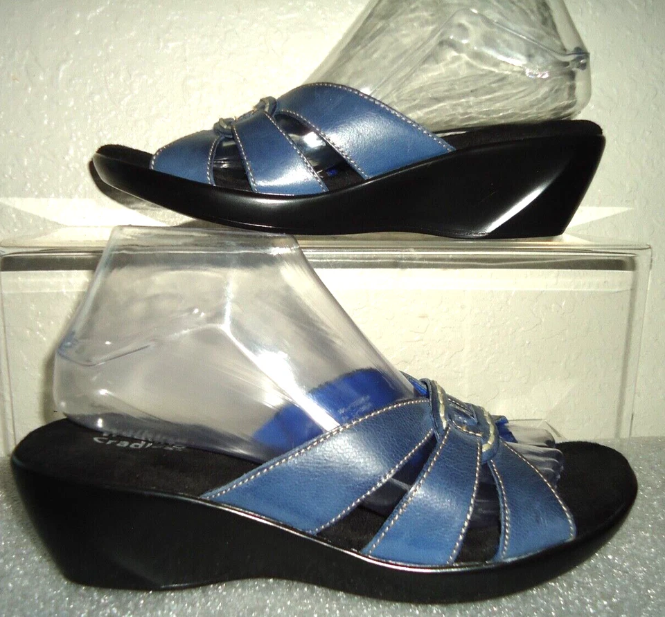 Walking Cradle Coco Women's Wedge Blue Sandals Size-9N/39 - Image 1 of 4