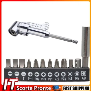 105 Degree Right Angle Drill Adapter Power Screwdriver Socket Adapter Shank IT - Photo 1/13