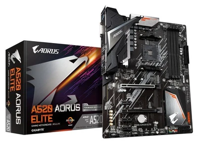 Gigabyte A520 AORUS ELITE Placa Base ATX Socket AM4 HDMI/DVI-D/M.2/SATA - Imagen 1 de 4