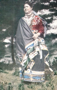 Postkarte New York Museum Menominee Frau von Wisconsin - Bild 1 von 2