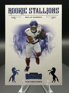 2024 Panini Contenders - Rookie Stallions Malik Nabers #6 (RC) - Picture 1 of 3