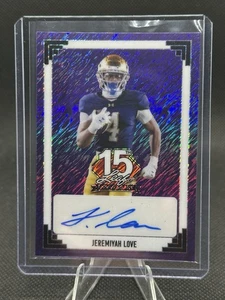 2025 Leaf NSCC 15th Anniversary JEREMIYAH LOVE Shimmer 1991 Retro AUTO #1/1 - Picture 1 of 2