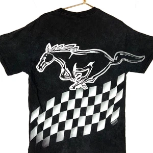 Camiseta vintage Ford Mustang Delta grande negra doble cara logotipo grande - Imagen 1 de 7