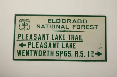 El Dorado National Forest Porcelain Sign Georgetown Rubicon Jeeper Jamboree - Image 1 of 4