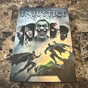 Injustice Gods Among Us SteelBook (Xbox 360, 2013) CIB Completo Probado - Imagen 1 de 3
