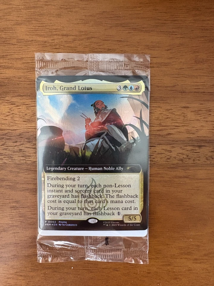 Iroh, Grand Lotus Extended Art Foil BoxLunch Promo 0002 MTG Sealed New - Image 1 of 1