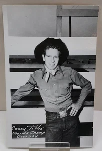 CASEY TIBBS  World's Champ Cowboy - real photo - POST CARD - listing #8319 - Picture 1 of 8