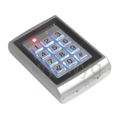 125KHz Metal Door Entry Access Control Keypad + RFID Reader Free 5pcs RFID Card  - Image 1 of 4