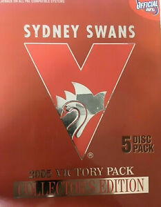 SYDNEY SWANS AFL DVD 2005 VICTORY PACK Box Set Collector's Edition OVER 9 HOURS