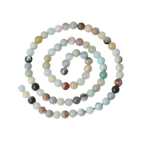  60 PCS Natural Stone Beads Dull Polish Gemstone DIY Assorted Stones Bracelet