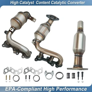 3x Catalytic Converter 2004 2005 2006 For Toyota Sienna 3.3L Bank 1 Bank 2 Rear - Picture 1 of 13