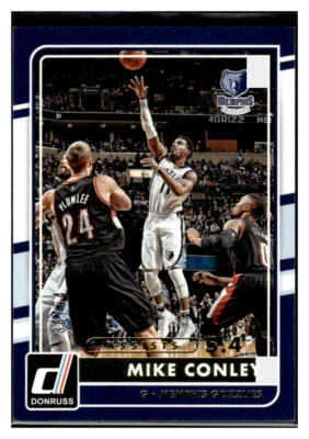 2015-16 Donruss #133 Mike Conley Statline Assists #36/54 - Image 1 of 2