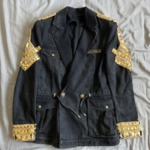 Balmain Vintage Denim Jacket Men Size 48 - Picture 1 of 16