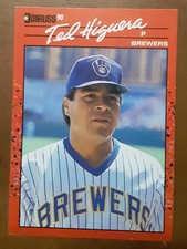 1990 Donruss  #339 Ted Higuera - Milwaukee Brewers MLB Baseball Card