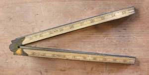 Clean Vintage Sweetheart Stanley Rule Co. No. 94 Four-Foot Four-Fold Folding Rul - Picture 1 of 2
