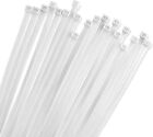 100 White 15" inch Wire Cable Zip Ties Nylon Tie Wraps 50 lb Tensile Strength