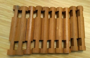 Lote de 10 Piezas 2 Troncos Lincoln Muescas Color Madera Marrón 4-1/2" Redondos  - Imagen 1 de 2