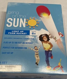 Light Up Foam Rocket Launch Outdoor Toy Kids Fun Activity - Picture 1 of 8