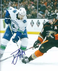 Autogramm MICHAEL DEL ZOTTO Vancouver Canucks 8x10 Foto - COA - Bild 1 von 1