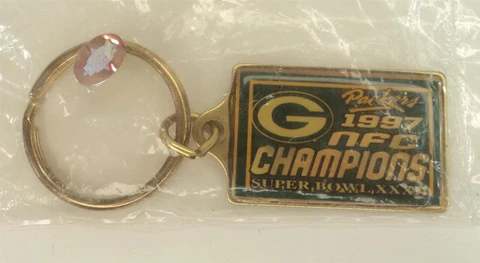 1997 Green Bay Packers NFC Champions Keychain Key Ring Cover