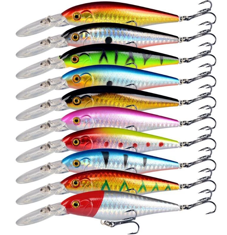 1 STÜCKE Minnow Angelköder 11cm/10.5g Harter Köder Kunststoff Wobbler Crankbait - Bild 1 von 1