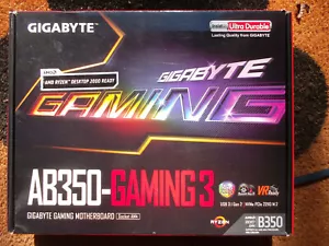 💥 Placa base Gigabyte, AB350-Gaming3, DDR4, mATX, Socket AM4, LED RGB 💥 - Imagen 1 de 15