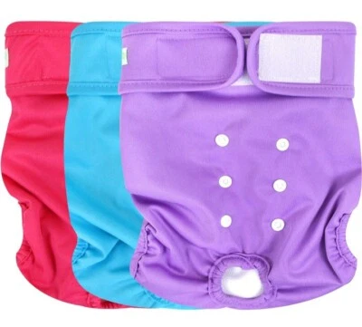 Wegreeco Washable Reusable Premium Female Dog Diapers, Small Medium Female... - Image 1 of 4