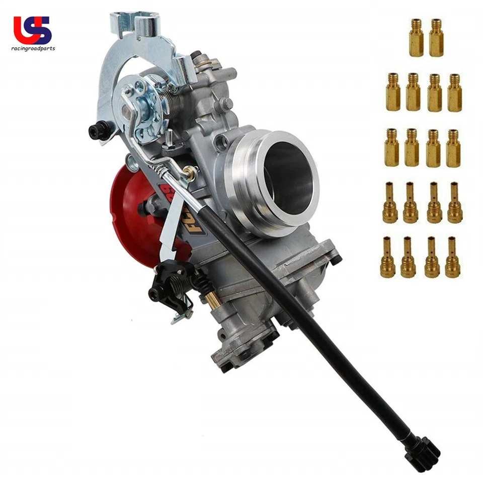FCR39 Carburetor For Kawasaki KLX400 Suzuki DRZ400S DRZ400E Racing Slant Side US - Image 1 of 4