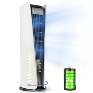 Portable Fan with 3 Speeds, Timer, Night Light, LED Display,Rechargeable Desk Fa - Picture 1 of 7