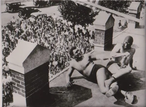 PRE WWF  WRESTLING  PHOTO PORTRAIT South Boston Massachusetts swimming pool 30 - Picture 1 of 3