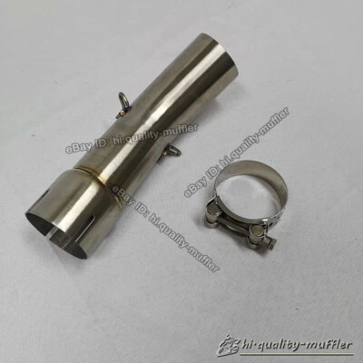 For Suzuki SV650 2003-2015 Exhaust System Connecting Mid Pipe 51mm Modified Tube - Image 1 of 4